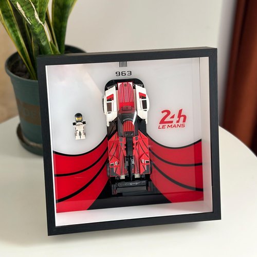iLuane Display Wallboard for Lego Speed Champions 963 76916 Race Car Toy Model Building Kit, Adult Collectibles Lego Car Wall Mount, Great for Lego Lovers (Only Display Wallboard)