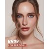 MAKI YIKA Metallic Lipsticks Long Lasting Brown Lipstick for Women, High Shine Glitter Lipstick No Smudge Transferproof Full-Coverage Liquid Lip Gloss (BR09 Celebration)
