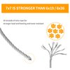 Eowpower 1/16 inch Stainless Steel 316 Aircraft Cable Wire Rope Marine Grade, 100FT Length 7x7 Strand Core with 50Pcs Aluminum Sleeves and 12Pcs Thimbles
