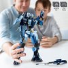 HIGH GODO Mech Robot Building Blocks Set for Adults, 752 Pieces Cool Warrior Model Kit, City Justice Hero Toy Playset, Best Gifts for Teens Boys Ages 6 7 8 9 10+ Year