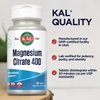 KAL Magnesium Citrate 400mg, Magnesium Supplement for Healthy Muscle Function, Relaxation, Nerve and Circulation Support, Rapid Disintegration ActivTabs, Vegan, Gluten Free, 30 Servings, 60 Tablets