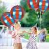 9 Pack Circus Balloons - LIYDE Carnival Decorations Circus Theme Party Decorations Circus Decorations 22 Inch 360 Degree 4D Carnival Balloons (Blue and Red)