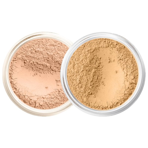 FOUNDATION & CONCEALER DUO (BEIGE & MEDIUM CONCEALER) Mineral Makeup Kit Full Size Set Matte Bare Face Sheer Powder Cover