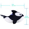 ZhuZhu (Narwhal + Orca) Fish 2-Pack B | Small Stuffed Animals with Motor Inside Suitable for Ocean Party Favors | Batteries Required