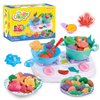HASAYAQI Kids Play Dough Play Food Set, Stovetop Play Do Kitchen Accessories, Kitchen Creations Toy,Pretend Play Cooking Game, Educational Toddler Toys,Gift for Kids Ages 4-8