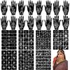 RoseNacht Henna Tattoo Stencil Kit 165+pcs, 23 Sheets Henna Stencils Glitter Airbrush Reusable Temporary Tattoo Stencils Indian Arabian Realistic Tattoo Stickers for Face Body Paint DIY