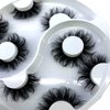HBZGTLAD 5 Pairs False Eyelashes Cat-Eye Fluffy Faux Mink Lashes 8D Wispy Lashes Dramatic Long Thick Volume Fake Eye Lash(WX-08)