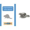 Silver Beaver Congratulations Card and Lapel Pin Gift Set