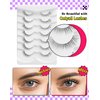 Onlyall Natural Lashes Wispy Lashes Natural Look False Eyelashes Natural Flared Eyelashes False Eye Lashes Soft Fluffy Lashes 7 Pairs D11 Gradual-10mm