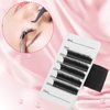 Patelai 4 Pieces Lash Holder Eyelash Extension Hand Pallet Tray Tools with Adjustable Wrist Strap Adjustable Lash Tray Strip Palette One Size Fits Most Eyelash Extension Holder (8-15 mm Pattern)