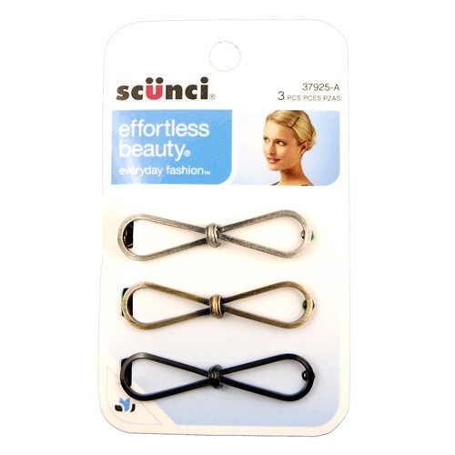 Metal Bow Barrettes