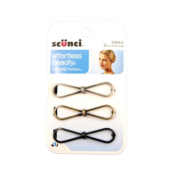 Metal Bow Barrettes