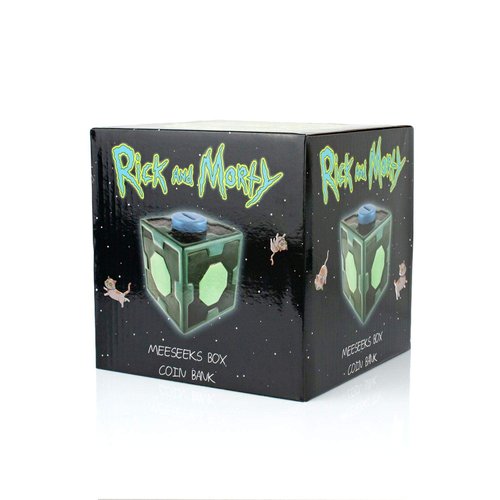 Rick and Morty 4.5 Inch Meeseeks Collectible Ceramic Coin Bank - Licensed TV Merchandise And Collectibles - Novelty Home And Office Accessories - Unique Gifts for Birthdays, Holidays, Graduations