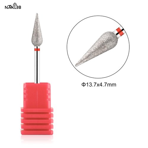 NMK38 Cuticle Nail Drill Bit Dead Skin Remover Tool 3/32" For Electric Nail File Drill Machine