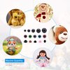 MENKEY Plastic Safety Eyes and Noses with Washers 570 Pcs, Craft Doll Teddy Bear Nose for Amigurumi, Crafts, Crochet Toy Stuffed Animals (Assorted Sizes)