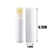50PCS 5G White Plastic Empty Lip Balm Tubes DIY Lipstick Containers with Cap Round Homemade Lip Salve Tubes Holder Dispenser for Travel Business Trip