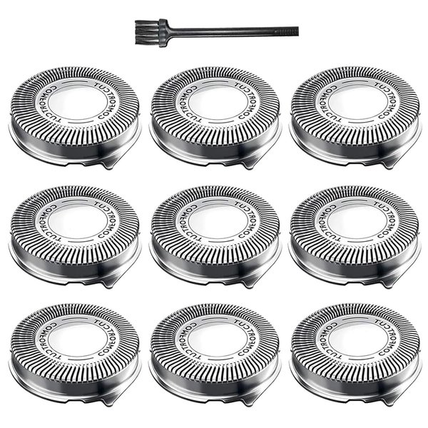 SH30 Replacement Heads for Philips Norelco Series 3000, 2000, 1000 Shavers and S738 Click and Style, Replace the SH30 Shaver Blades 9 pack