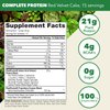 PlantFusion Complete Vegan Protein Powder - Plant Based Protein Powder With BCAAs, Digestive Enzymes and Pea Protein - Keto, Gluten Free, Soy Free, Non-Dairy, No Sugar, Non-GMO - Red Velvet 1 lb