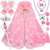 YAOOBEY Princess Dress Up Clothes for Girls 4-6,Halloween Princess Costumes for Girl 3 4 5 6 7 Year Old Christmas Birthday Gifts