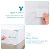 Twin Waterproof Zippered Mattress Encasement, Breathable, Noiseless, Machine-Washable Zipped Mattress Cover, Fitting 7" - 13" Deep Mattress