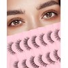 Lash natural wispy eyelashes, Frihappy false eyelashes, Wispy Strips, Faux Mink Lashes, black band lashes, pestañas postizas naturales, 7 pairs, Frihappy 2024 lashes #Virgo