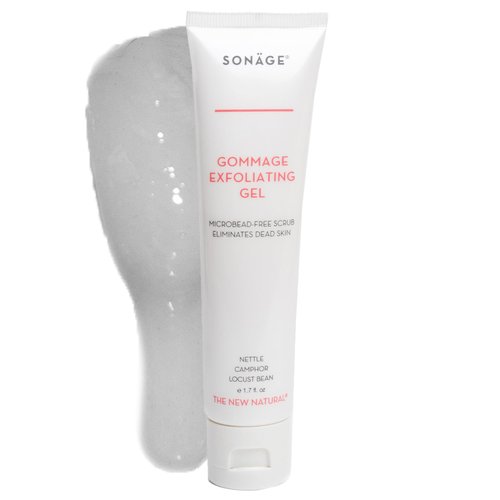 Sonage Gommage Exfoliating Gel | Gentle Face Scrub For All Skin Types | Non-Abrasive Dead Skin Cell Exfoliation