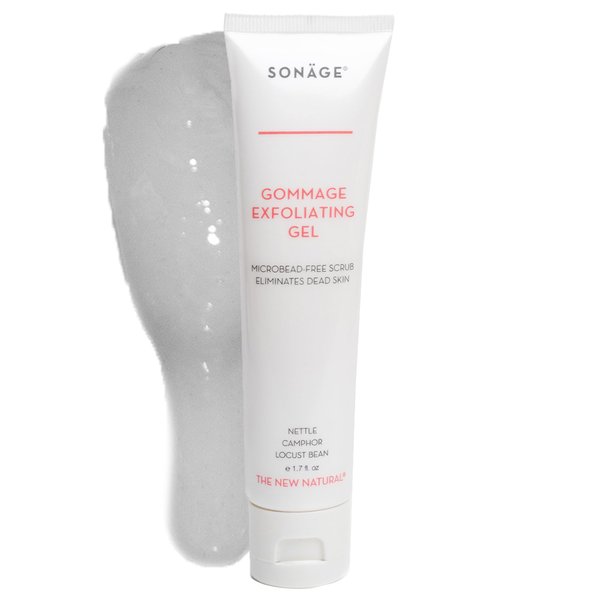 Sonage Gommage Exfoliating Gel | Gentle Face Scrub For All Skin Types | Non-Abrasive Dead Skin Cell Exfoliation