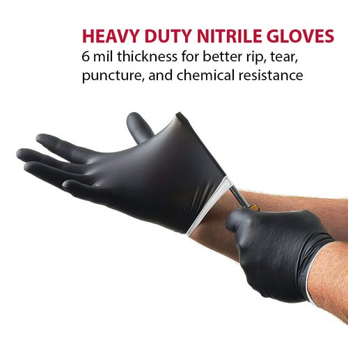 Venom Steel Industrial Nitrile Gloves, 6 mil, 2 Layer Rip Resistant, One Size Fits Most, 100 Count