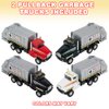 ArtCreativity Diecast Garbage Toy Trucks with Pullback Mechanism, Set of 2, Diecast Metal Pull Back Truck Toys for Boys and Girls, Opening and Closing Back, Best Birthday Gift