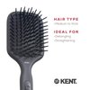 Kent AH8G Airhedz Cushion Paddle Brush - Hair Detangler and Growth Stimulator for Thick, Curly Hair