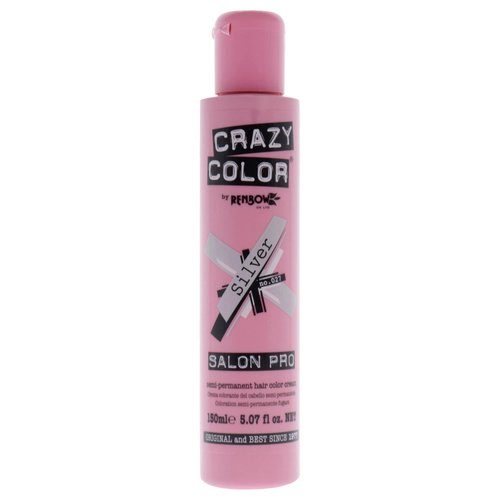 Crazy Color Crazy Color Salon Pro Semi Permanent Hair Color - 027 Silver Hair Color Women 5.07 oz