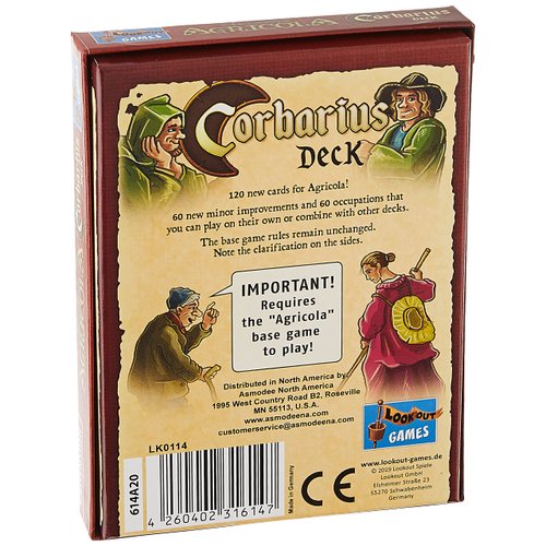 Agricola (Revised Edition) Corbarius Deck Expansion | Strategy Game | Farming Game for Adults and Teens | Advanced Board Game | Ages 12+ | 1-4 Players | Avg. Playtime 90 Mins | Made by Lookout Games