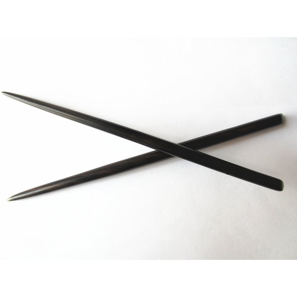 Myhsmooth Zz-bs-zg 2 Count Hair Sticks Natural Ebony (Black Sandalwood) Handmade Carved Hair Clip Shawl Hair Pins Pack of 2 Pcs
