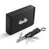 OUTU Keychain Nail Clipper Multitool, 8 in 1 EDC Utility Tool with Nail Clipper, Scissors, Tweezers, Gifts for Him Men Husband Dad Boyfriend (Black)