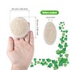 36 Pieces Exfoliating Loofah Sponge Pad Facial Body Scrubber Natural Bath Shower Luffa Brush Close Skin Egyptian Handheld Pad Manual Face Cleanser and Massager for Men Women Shower Bath Spa
