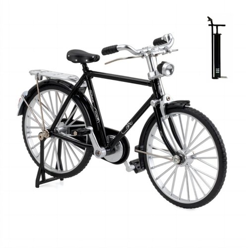 ZEZEFUFU Retro Bicycle Model 1:10 Miniature Alloy Bicycle Model Mini Bike Decoration Ornament for Home