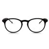 The Classic Flexible Readers, Unisex Round Full Frame Reading Glasses + 1.50 Black