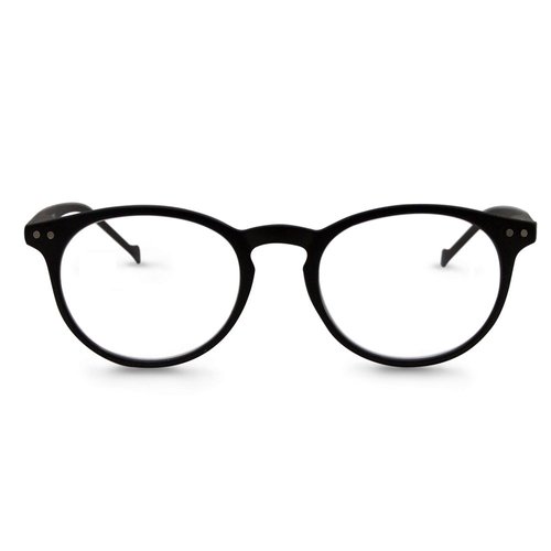 The Classic Flexible Readers, Unisex Round Full Frame Reading Glasses + 1.50 Black