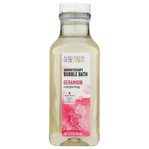 Aura Cacia Comforting Geranium Aromatherapy Bubble Bath | 13 fl. oz.