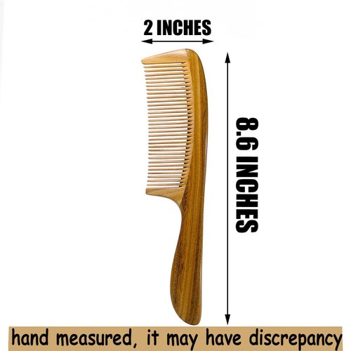 The Moreinday Wooden Comb Fine Tooth Comb Wood Comb Sandalwood Hair Comb for Men Women