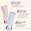 Flower Knows Swan Ballet Shine Solid Lip Gloss Stick-Moisturizing Tinted Lip Balm-Hydrating Lip Gloss in Balm-Long Lasting Lip Makeup for Girls&Women,Vegan & Cruelty-Free(B04 Silver Moon)