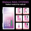 XXL Square Nail Tips, Melous 600 PCS Full Cover Stright Clear False Nail Tips Gel x Nail Tips