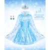 Jeowoqao Princess Dress Up Princess Dress for Girls, Dress up Clothes Little Girl Princess Pretent Play Costume Christmas Birthday Gift for Toddler Girls Age 3-6 Years