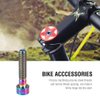 VGEBY Bolts, M6 Bolt Rainbow Bike Stem Bolt Hex Tapered Bolts Screw Stem Top Cover Bolts Screw(Colorful-M6-30) Oil Slick Bike Parts Top Bolt Top Bolt Bike