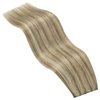 YoungSee Wire Hair Extensions Highlight Invisible Wire Human Hair Extensions Highlights Light Brown with Platinum Blonde Real Hair Wire Extensions Human Hair Extensions with Wire 70G 12Inch