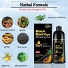 CSFDXD Black Hair Dye Shampoo for Gray Hair coverage,New Upgrade 3 In 1 Black Hair Dye –Herbal Black Hair Shampoo for Women & Men,Long Lasting Black Hair Color Shampoo