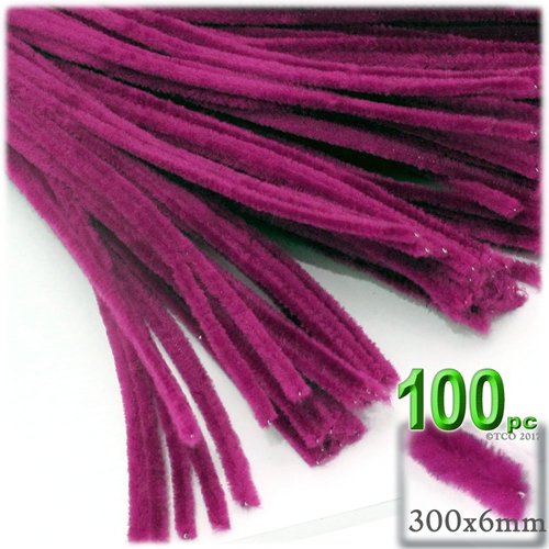 The Crafts Outlet Chenille Stems, Pipe Cleaner, 12-inch (30-cm), 100-pc, Dark Brown