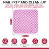 BABONIE Lint Free Nail Wipes, 540PCS Non-Woven Soft Nail Polish Remover Wipes, Super Absorbent Nail Wipes for Fingernail Polish Remover - Eyelash Extension - Nail Art- DIY Nail Supplies (Pink)