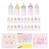 Kichvoe 30 Pcs Doll Bottle Set Miniature Mini Bottle Plastic Mini Milk Bottle Dollhouse Feeding Bottle Novelty Tiny Candy Jar for Baptism DIY Craft