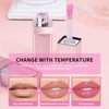 Skynest 2PCS Hydrating Lip Glow Oil, Plumping Lip Gloss, Clear to Pink Lip Oil Gloss, Transparent Moisturizing Lip Balm, Natural Lip Plumper, Lip Plumper Gloss Make Lips Fuller and Moisturizing